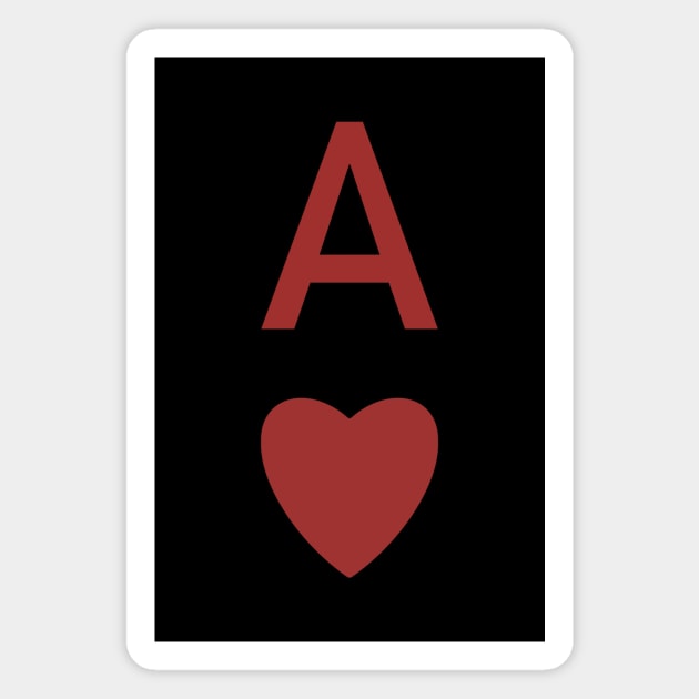 Ace Of Hearts Magnet by SkullFern